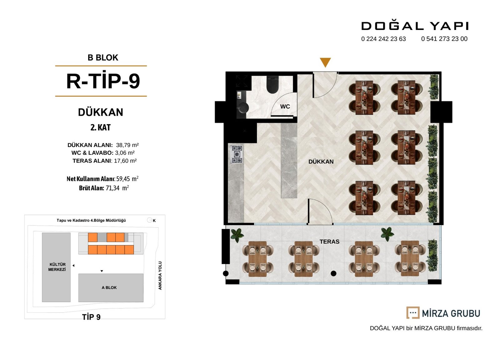 Duaçınarı B Blok ticari birim 9